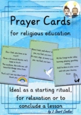 Prayer Cards for religious education / Prayers Religion Ritual