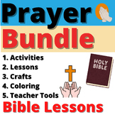 Prayer Activity Childrens Bundle Crafts Lesson Sunday Scho