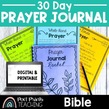Preview of Prayer Journal Bible Lesson