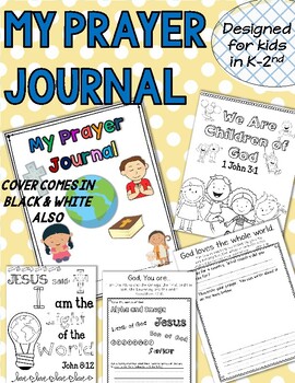 Prayer Journal Pages Set Of Three - Preschool, Elementary, AND Tween/T –  Kids Bible Teacher