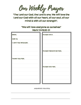 Prayer Journal Printable by Stephanie Shelton