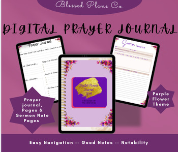 Preview of Prayer Journal (Purple)