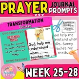 Prayer Journal Writing Prompt with Sentence Starters and C