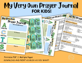 Prayer Printable for Kids, Prayer Guide, ACTS Prayer, Sund