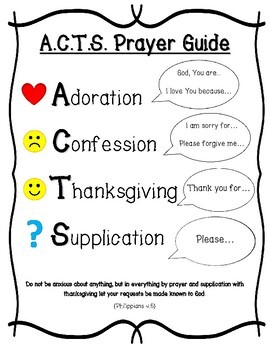 Prayer Printables: Includes ACTS Prayer Guide, Writing Templates
