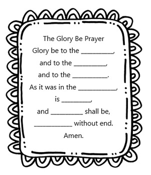 Preview of Prayer Worksheet Bundle (Level 1)
