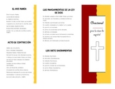 Prayer book for Spanish class (oracional para la clase de 