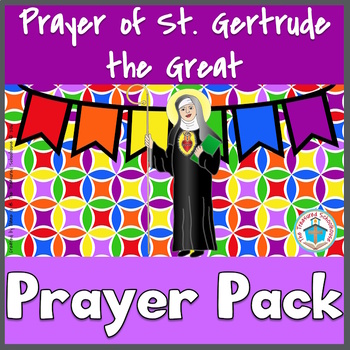 Preview of Prayer of St. Gertrude the Great Prayer Pack