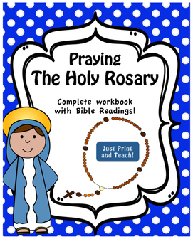 Preview of Praying the Rosary - Complete Workbook with Bible Readings!