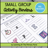 Small Group Activity Binders for Pre-Readers / Pre A Guide