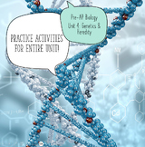 Pre-AP Biology Entire Unit 4 Genetics & Heredity, 10 Works