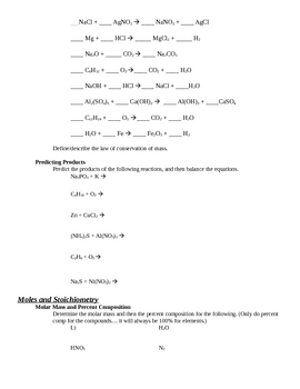 pre ap chemistry homework 2a