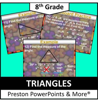 Preview of (8th) Triangles in a PowerPoint Presentation