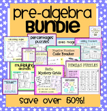 Pre-Algebra Activity & Worksheet Bundle