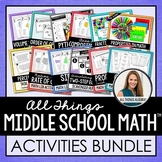 Middle School Math Activities Bundle | All Things Algebra®