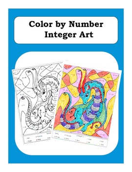 Preview of Pre-Algebra: Adding and Subtracting Integers Color by Number Picture
