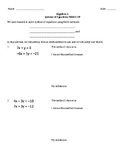 Pre-Algebra / Algebra 1 Solving Systems Mixed Methods