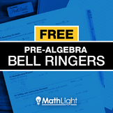 Pre-Algebra Bell Ringers Single Set - review / practice exercises