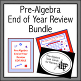 Pre-Algebra End of Year Review Bundle