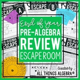 Pre-Algebra End of Year Review | Escape Room Activity