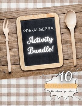 Preview of Pre-Algebra Skills Engaging Puzzle Activities Bundle!
