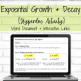 Exponential Growth and Decay Hyperdoc Activity