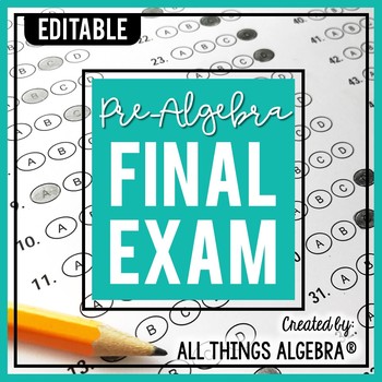 Preview of Pre-Algebra Final Exam