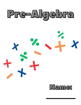 Preview of Pre-Algebra Guided Notebook for ESL Newcomer Students