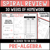 8th Grade Math Spiral Review - Va Math SOLs