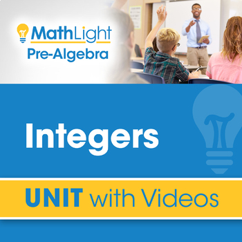 Preview of Integers | Pre Algebra Unit with Videos