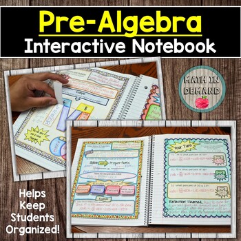 Preview of Pre-Algebra Interactive Notebook with Guided Notes and Examples