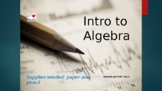 Pre-Algebra Intro to Variables Presentation - Animated w/ 