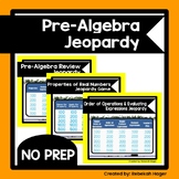 Pre-Algebra Jeopardy Games Bundle - Review Activities