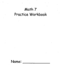 Pre-Algebra / Math 7 Workbook - Part 1