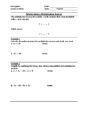 Pre-Algebra Math U See Notes - Lesson 13: Solving Using a Multiplicative Inverse