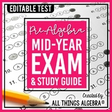 Pre-Algebra: First Semester Test (Midterm) and Study Guide