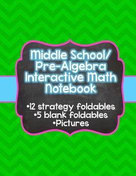 Preview of Pre-Algebra/ Middle School Math Interactive Notebook