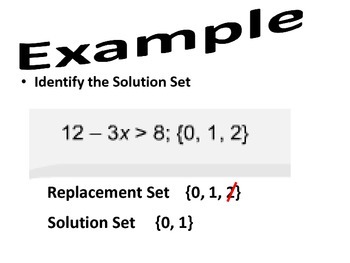 solution set math example
