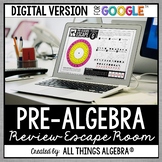 Pre-Algebra Review | Escape Room Activity (GOOGLE SLIDES™ 