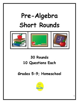 Preview of Pre-Algebra Short Rounds