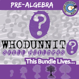 Pre-Algebra Whodunnit Activity Bundle - Printable & Digita