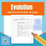 Pre-Assessment (Evolution Anticipation Guide)