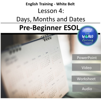 Preview of Pre-Beginner Lesson 4 : Days and Dates for Adults