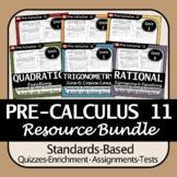 Pre-Calculus 11 Entire Course Standard-Based Resource Package