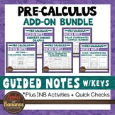 Pre-Calculus Add-On for Algebra 2 INB Bundle