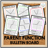 Pre Calculus Algebra 2 Parent Function Bulletin Board, Min