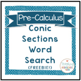 PreCalculus Conic Sections Word Search