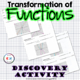 Pre-Calculus Transformation of Functions - Discovery Activity