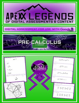 Preview of Pre-Calculus - Trigonometry Pre-Test - Trigonometric Functions Google Form #1