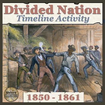 Preview of Pre-Civil War - Divided Nation Timeline Activity